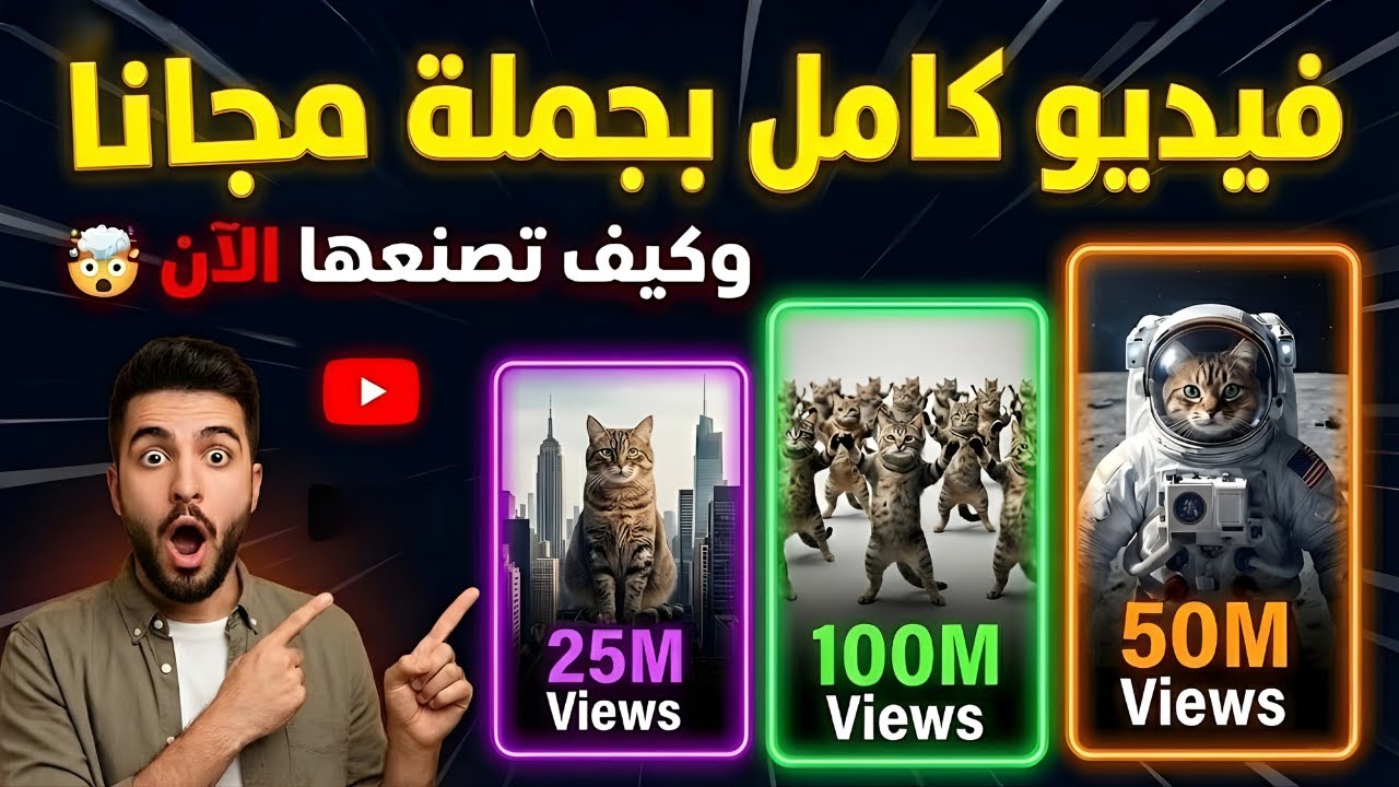 ابدأ قناة يوتيوب كاملة (بدون ظهور) 🤑: اصنع أفلام كرتون  طويله  بضغطة زر وبالموبايل! 📱