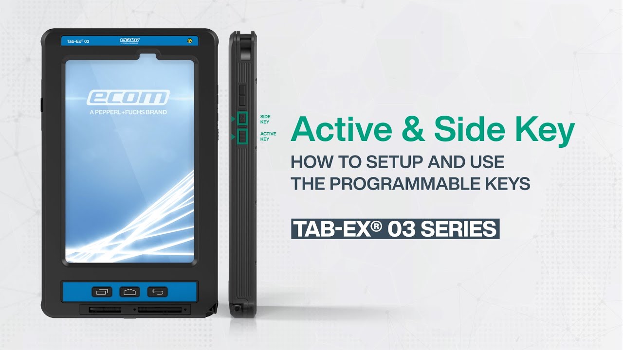 Tab-Ex&reg; 03 Series &ndash; Programmable Side Keys | Setup and Example