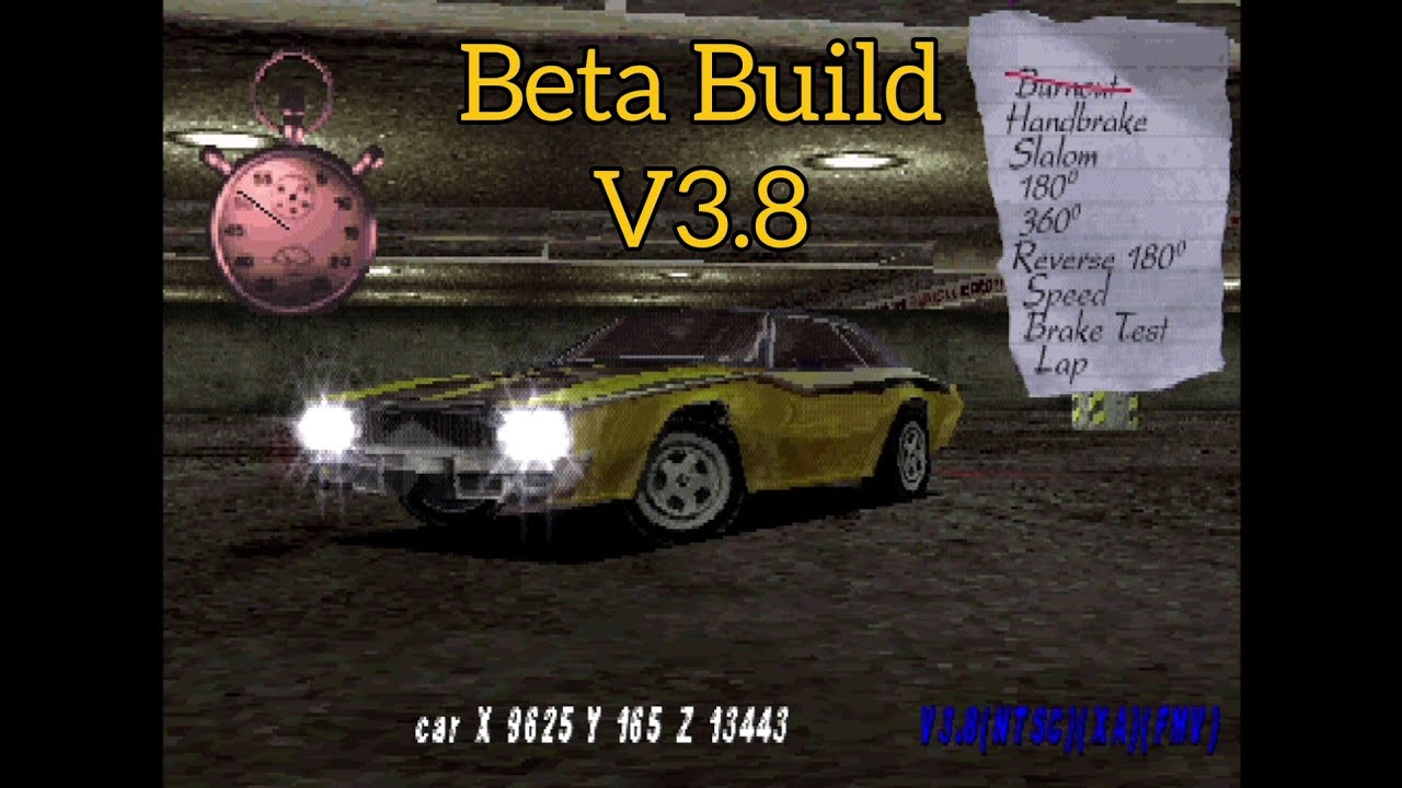 Driver PS1 (Beta Build V3.8) - Gameplay