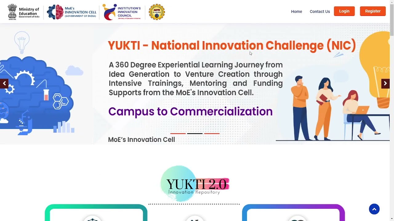 YUKTI - National Innovation Repository Portal Registration / Idea Submission  Guidelines
