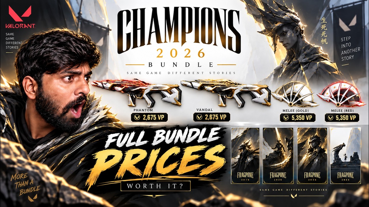 VALORANT CHAMPIONS 2026 BUNDLE PRICE REVEALED! 💀 | 6,640 VP #valorant