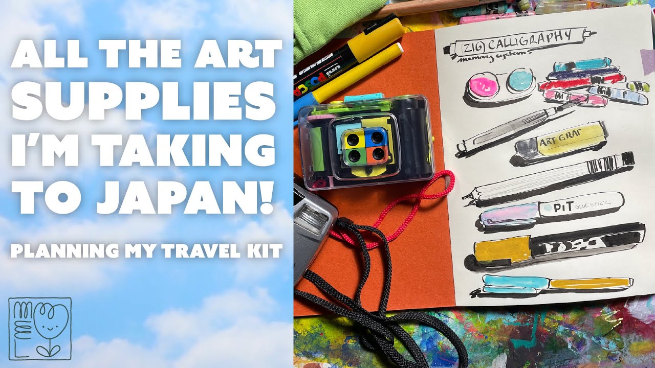ART SUPPLIES I’M TAKING TO JAPAN ✨ Planning my travel kit