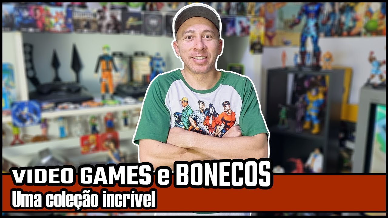 Essa COLEÇÃO DE BONECOS E VÍDEO GAMES é ÍNCRÍVEL!