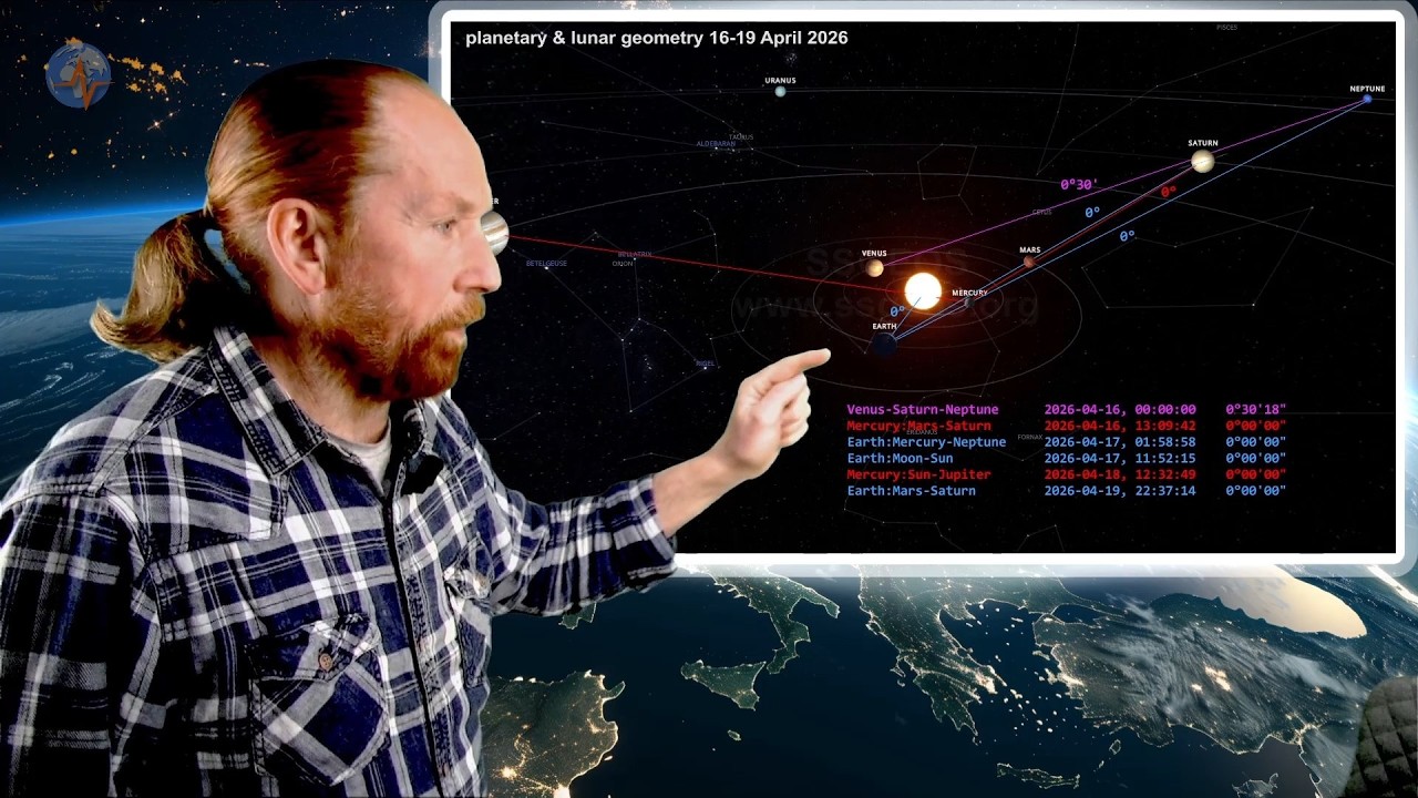 POWERFUL CONVERGENCE OF THE PLANETS AND THE MOON 16-19 APRIL 2026