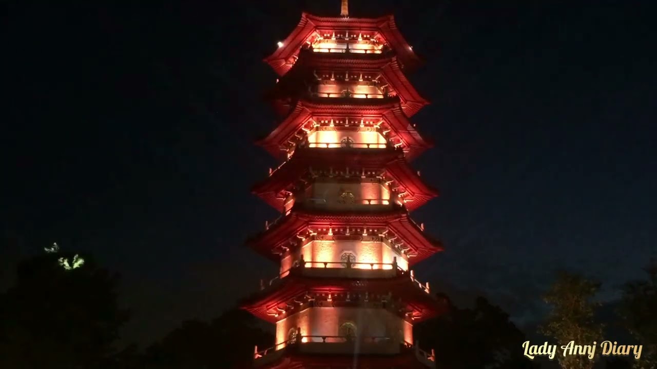 [ 4k 🇸🇬 ] Cloud Pagoda Light Show #chinesegarden #midautumnfestival #2024 #midyear