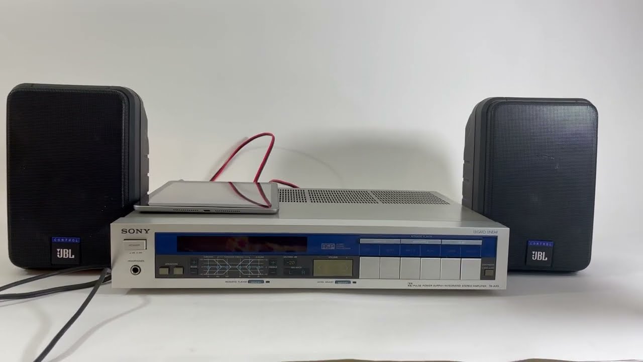 Sony TA-AX5 Vintage Stereo Integrated Amplifier Silver - Part 2 Testing onther input