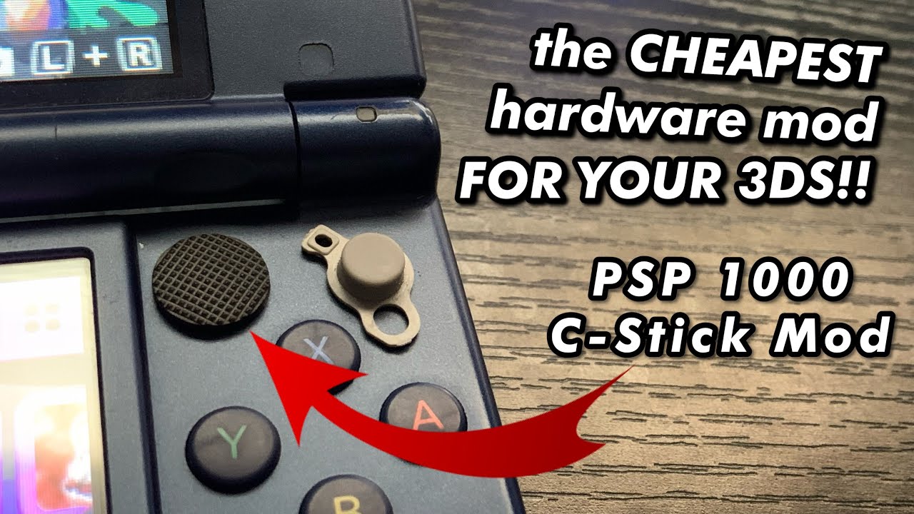 САМЫЙ ДЕШЁВЫЙ аппаратный мод для вашей 3DS! (Мод PSP-1000 C-Stick для New 3DS/New 3DS XL/New 2DS XL)