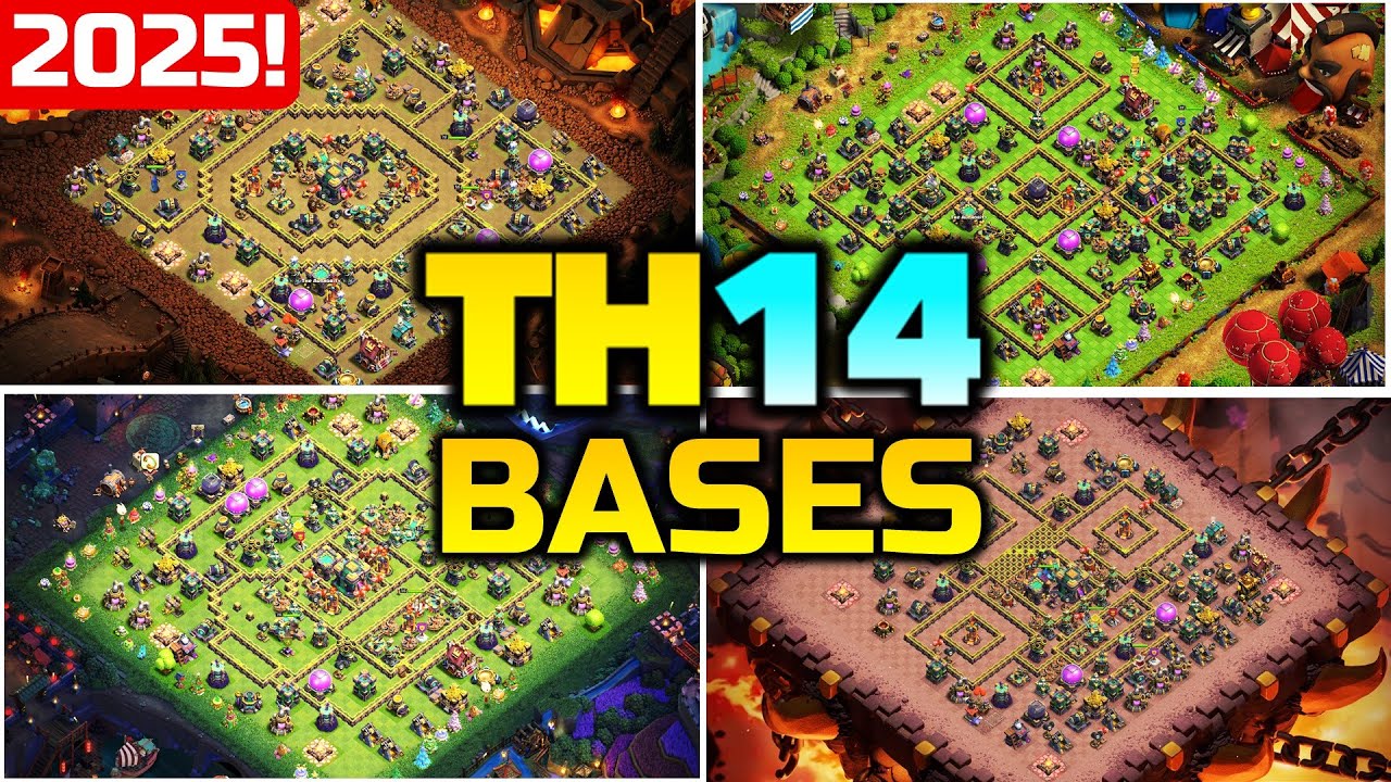 NEW BEST TH14 Base Layouts 2025! + Link (clash of clans)