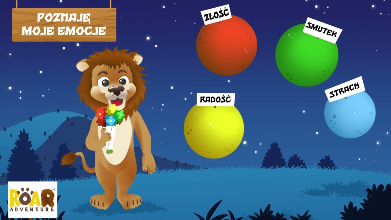 Dzień 2. 🚀Poznaję moje emocje🚀  - kreatywna gimnastyka - Roar Adventure