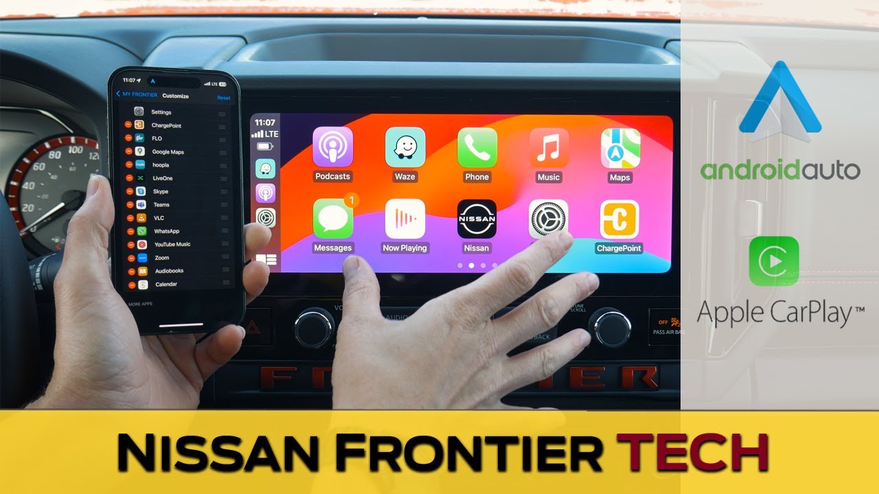 Media Screen in the Nissan Frontier | Apple CarPlay, Android Auto, Navigation and more!