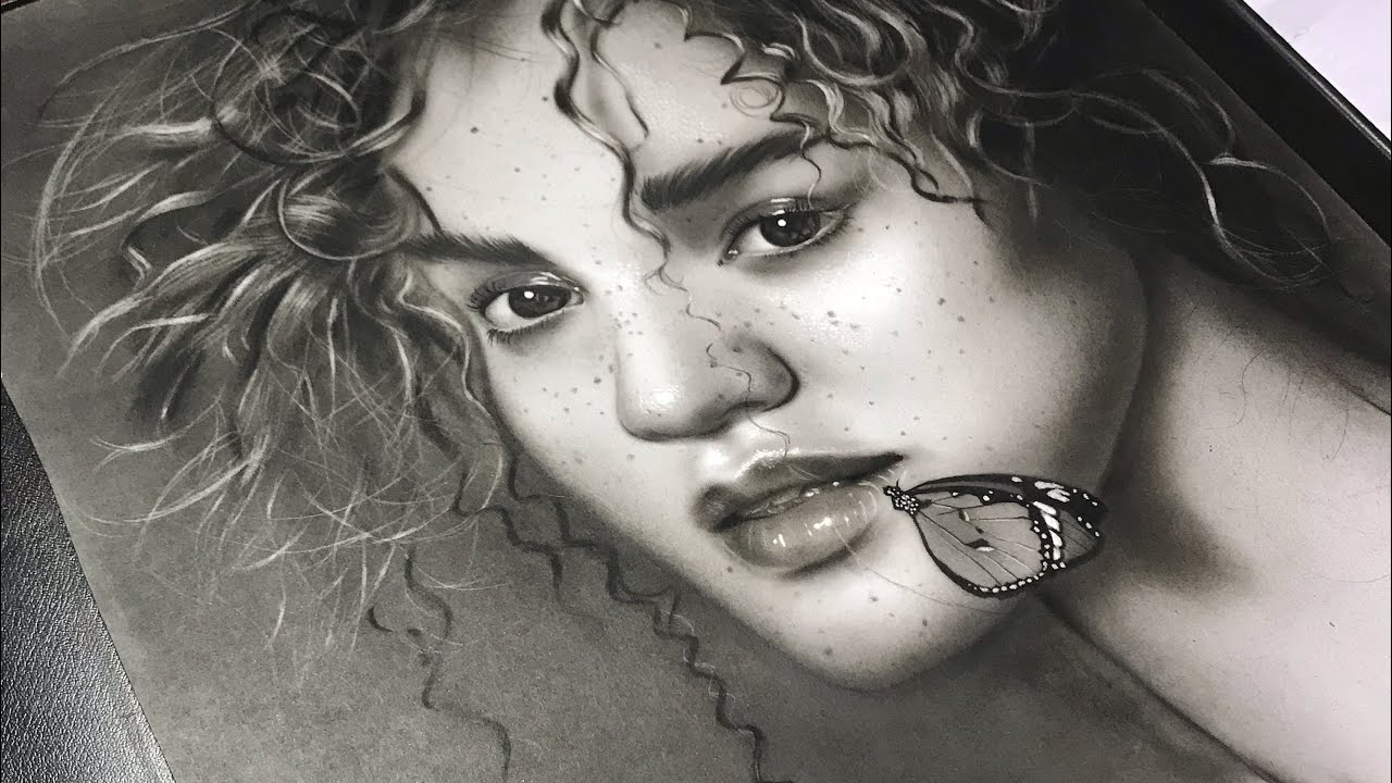 A MOMENT IN TIME | charcoal drawing