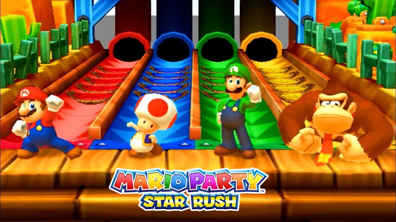 Mario Party Star Rush - Mario vs Toad vs Luigi vs Donkey Kong (Master CPU)