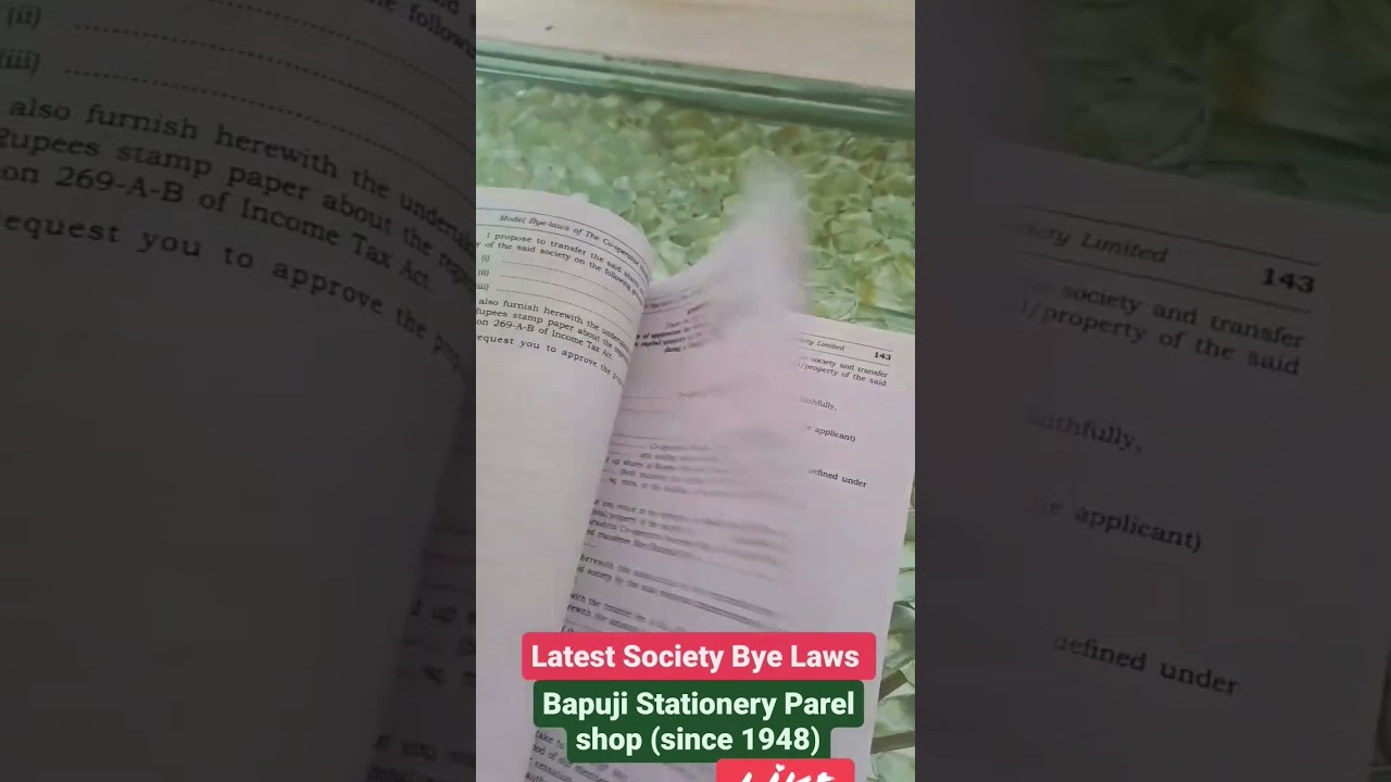 New नवीन Society Bye Laws 2026 | Society Secretary