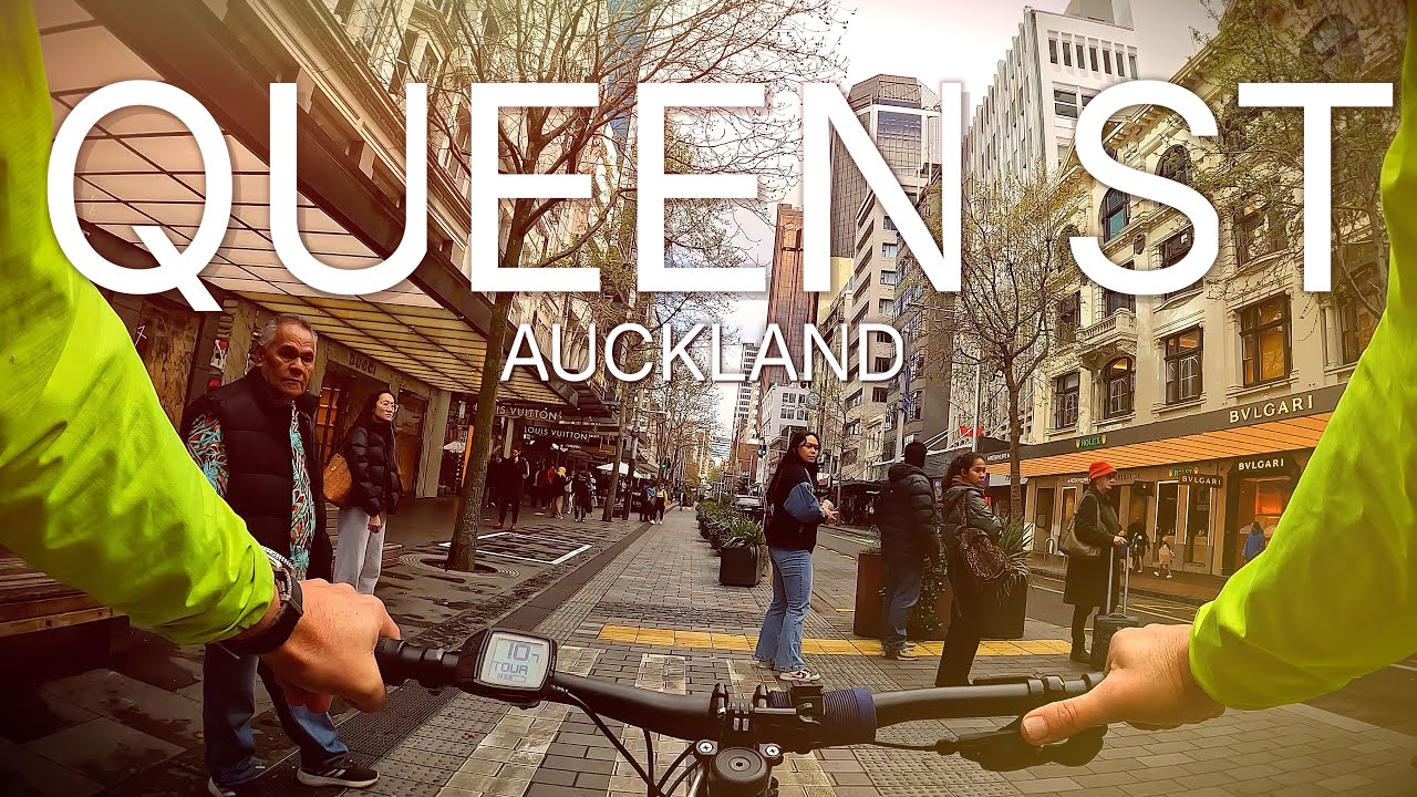 4K Bike Commute | Riding Through the Heart of Auckland’s Queen Street
