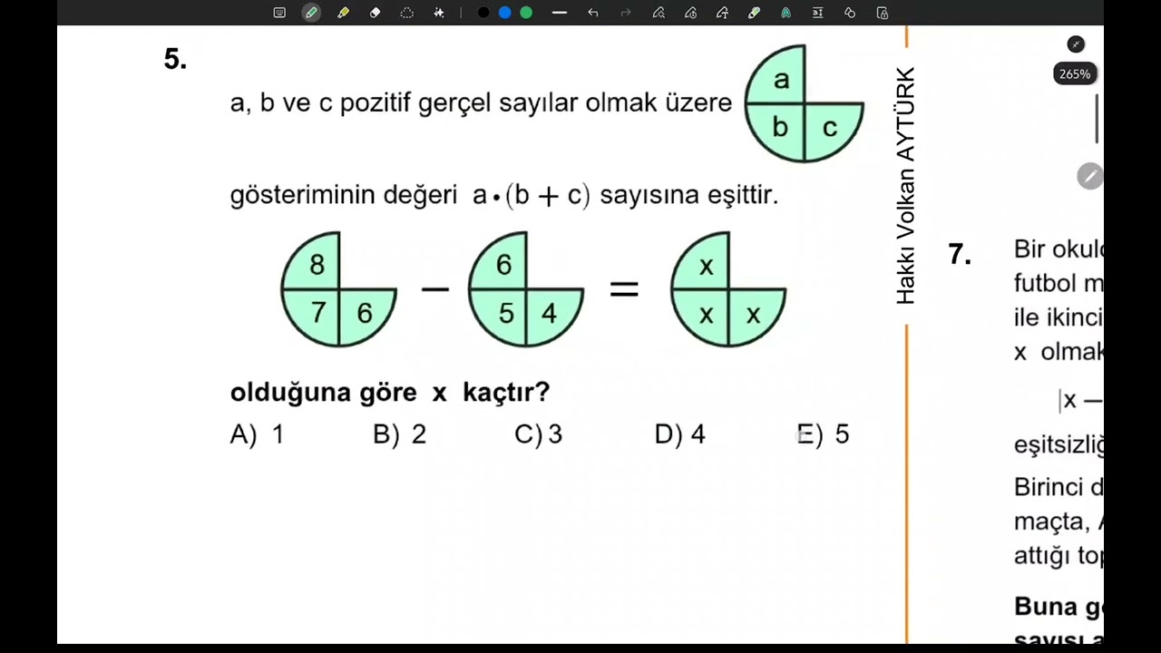 2025 TYT MATEMATİK ÇÖZÜMLERİ (Detaylı çözümler)