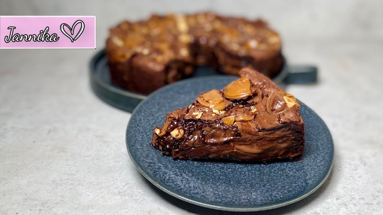 Brownies mit Suchtgefahr ⚠️ Toffifee Brownies mit saftigem Kern 🤤