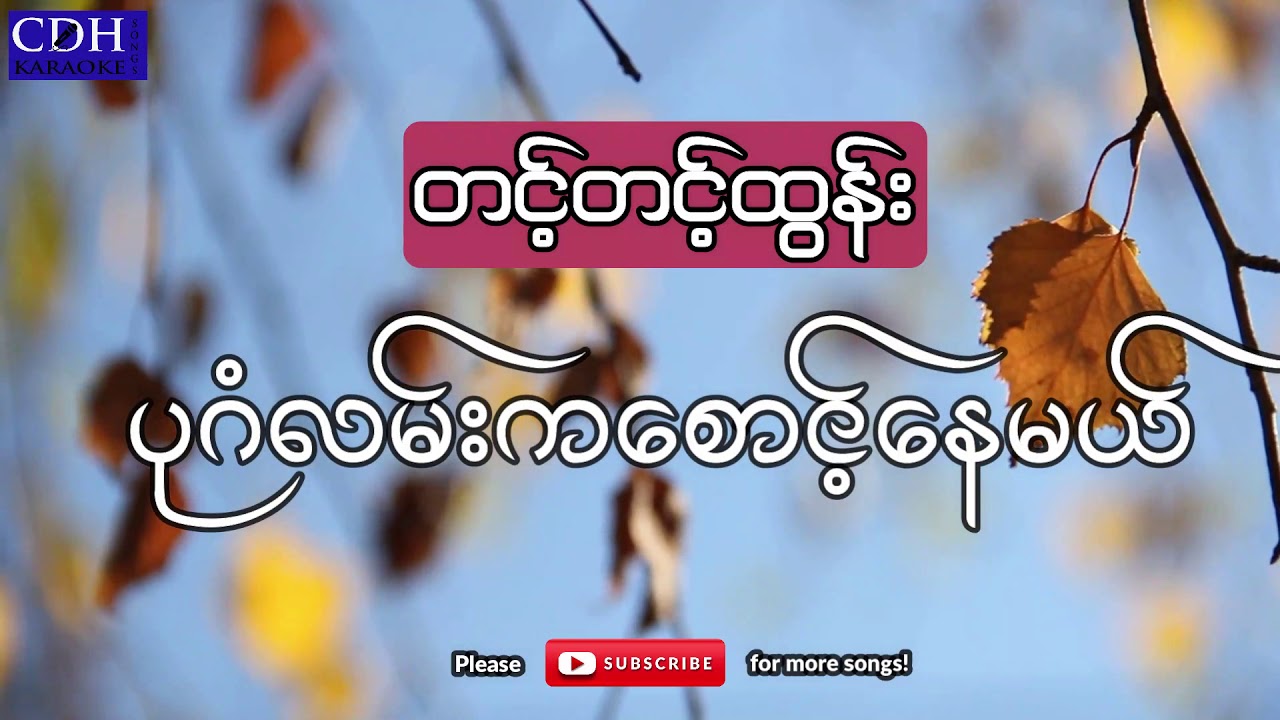 ပုဂံလမ်းကစောင့်နေမယ်_တင့်တင့်ထွန်း(Myanmar Karaoke Song)