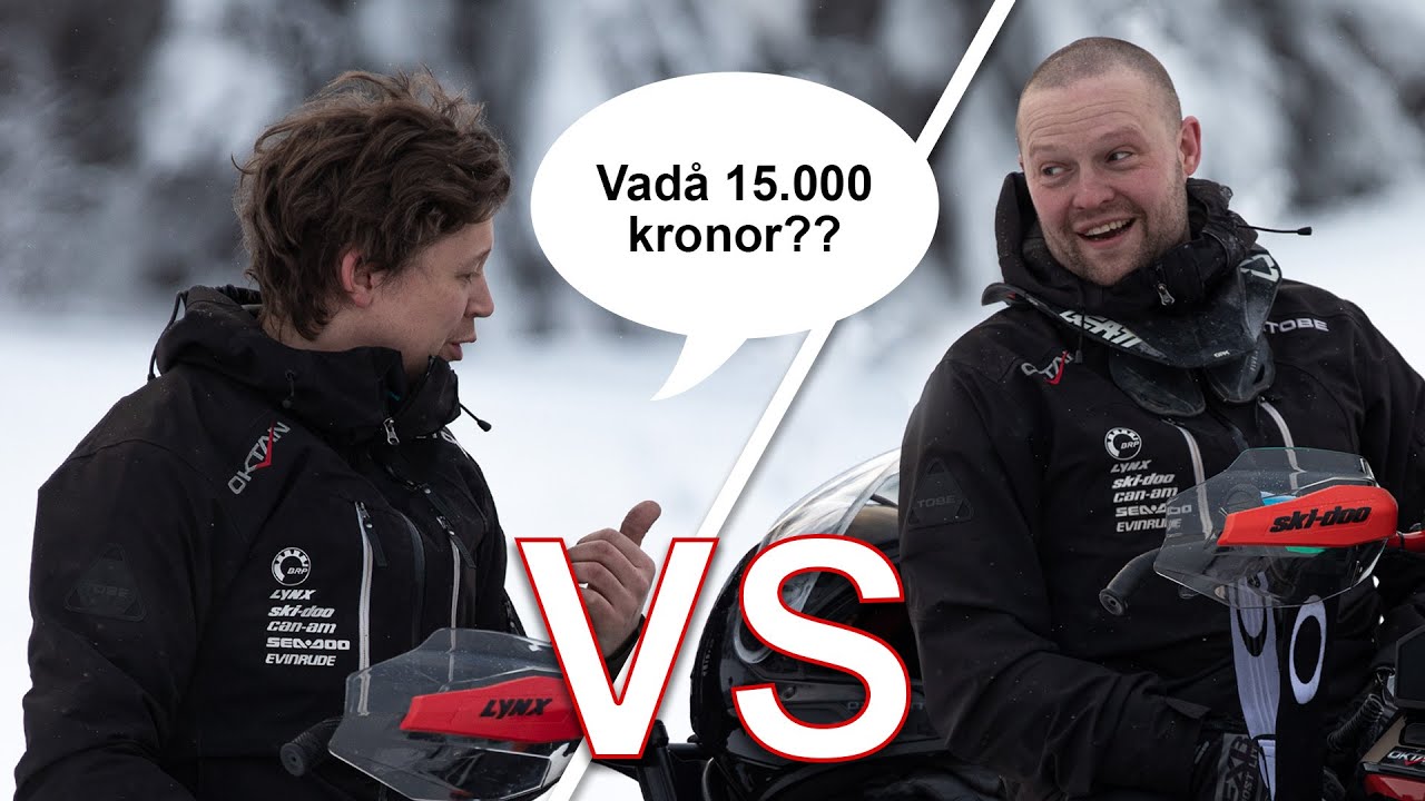 Lynx Rave RE vs Ski-Doo MXZ XRS! Vem är snabbast på Oktan, Emil eller Mange!? Del 1 av 2