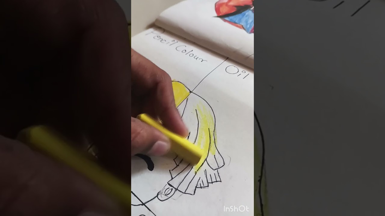 genius colouring in oil pastel 