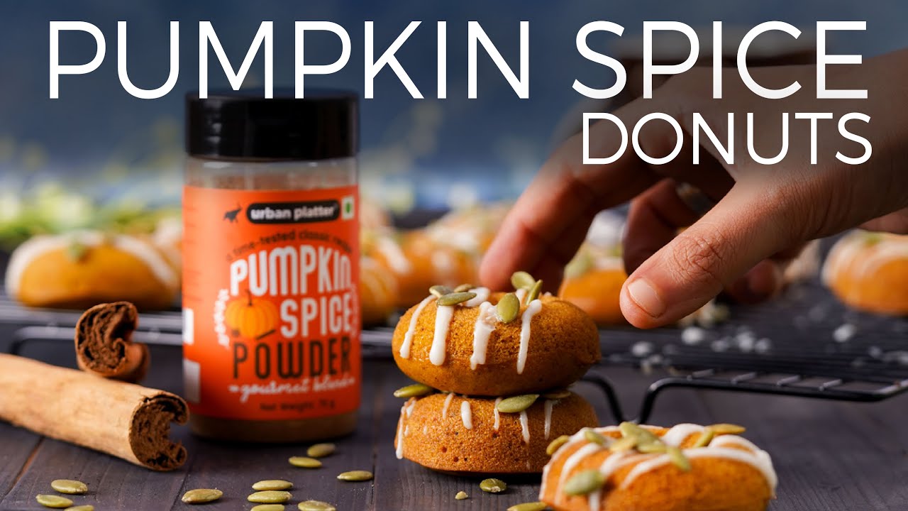 Pumpkin Spice Donuts | BAKED, not FRIED | Vegan Baking Recipe