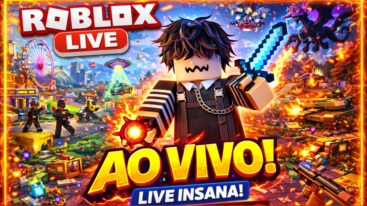 🔥 LIVE ÉPICA DE ROBLOX: COM DU DUDU E EDU GAMES