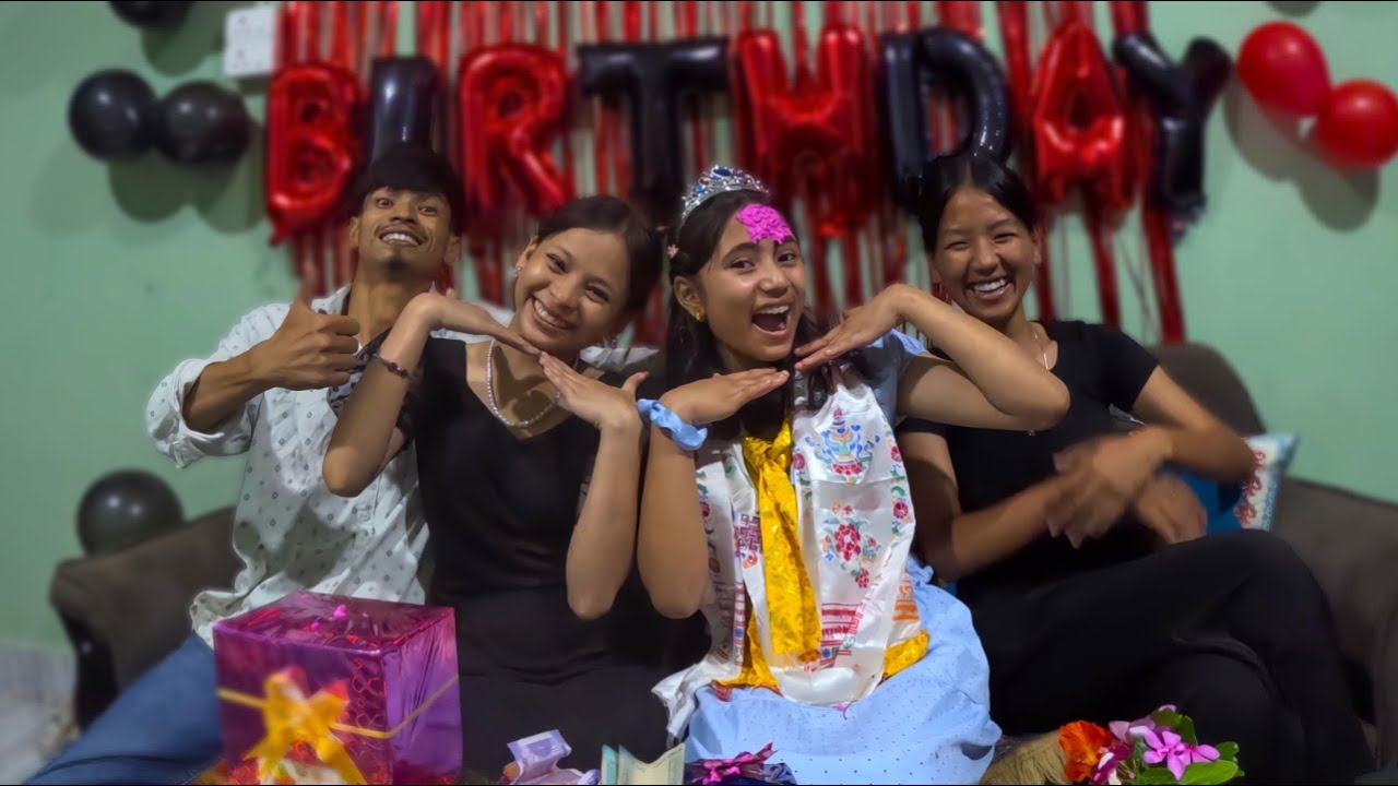 🎂BIRTHDAY MA HASDA HASDA VAYO😂😂🤣🤣......#newvlog