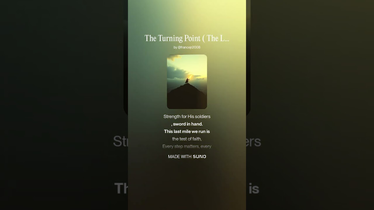 Friendships Unlimited - The Turning Point (The Last Mile Of The Way) (Alternate Version)