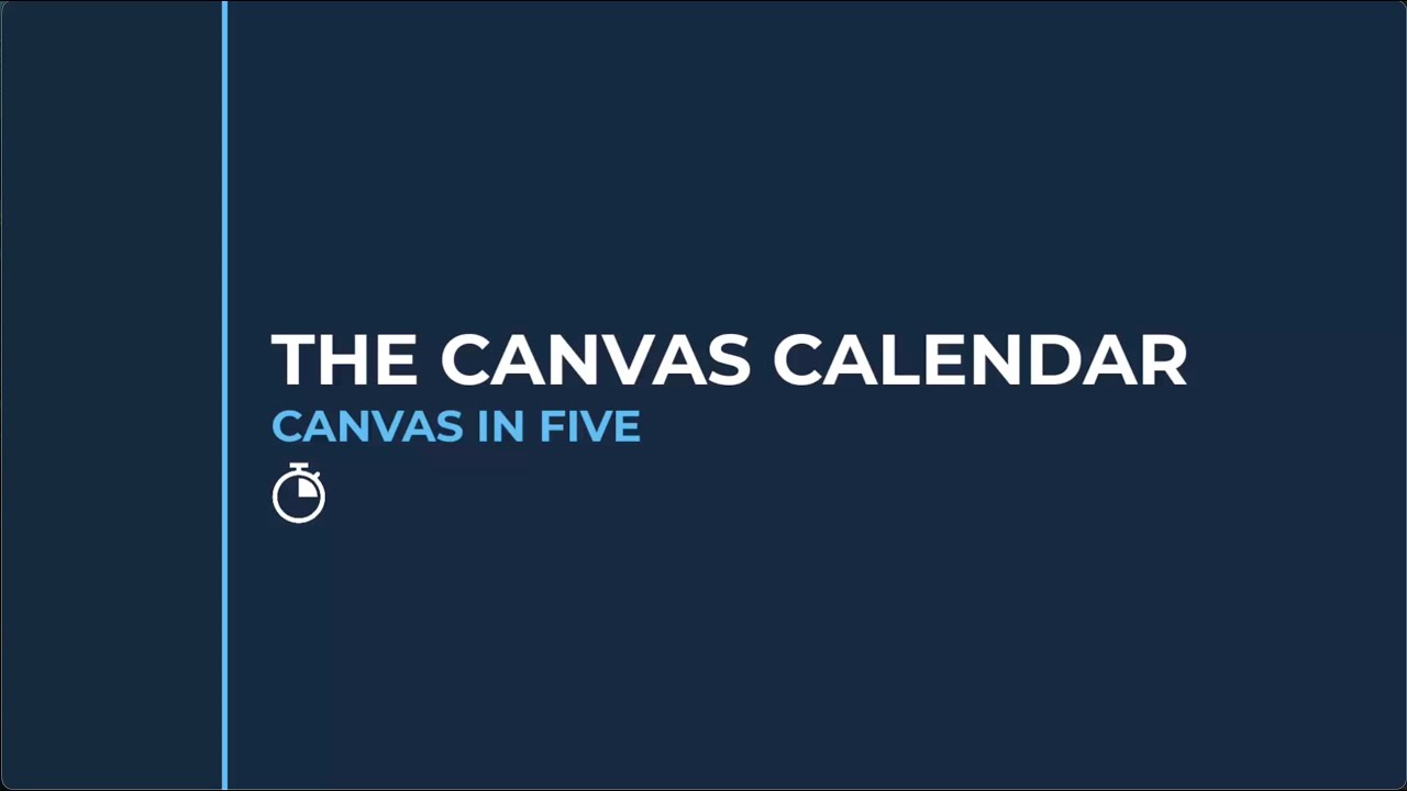 Canvas In Five January 2026: The Canvas Calendar
