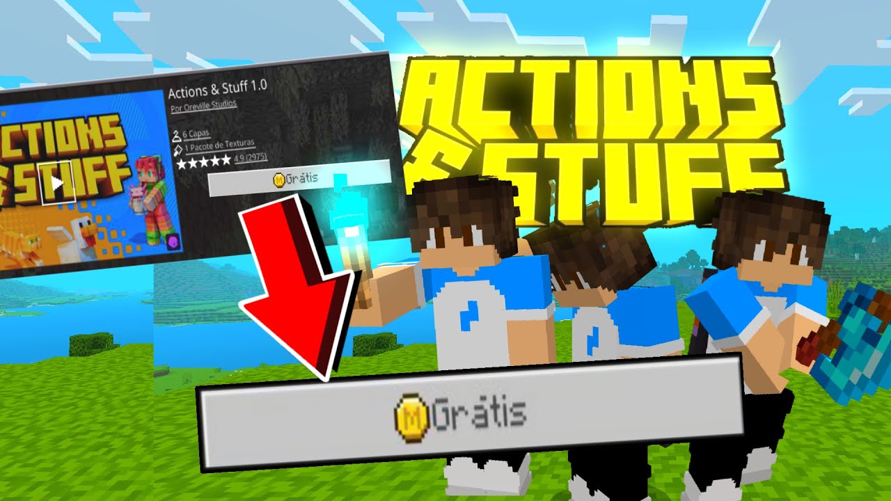 SAIU TEXTURA ACTIONS AND STUFF DA MARKETPLACE  - ACTIONS AND STUFF TEXTURE