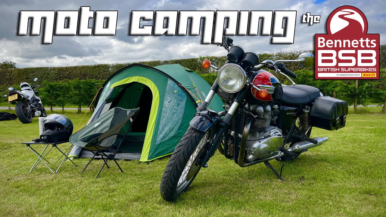 Motorcycle Camping Trip To The British Superbikes At Oulton Park On A Triumph Bonneville T100