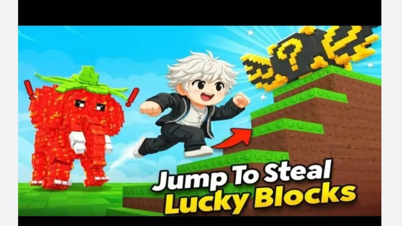 Jump to steal lucky block