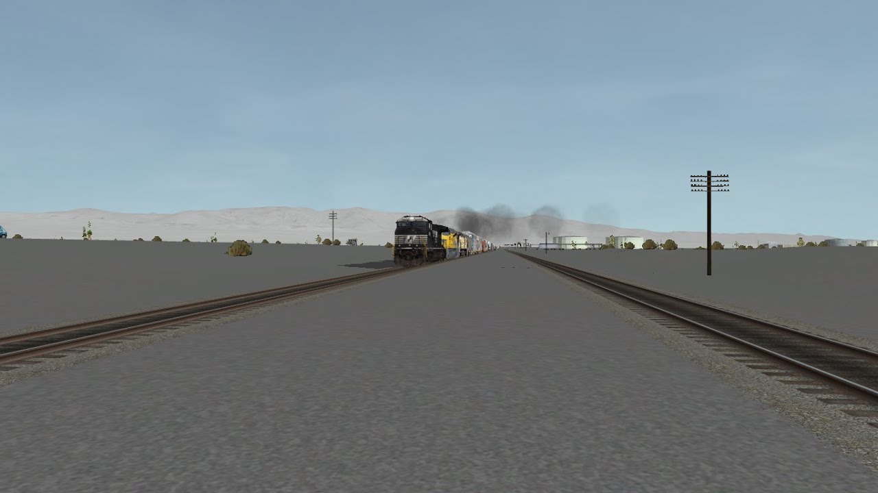 ORTS: High Speed NS C40-9W #9238 Leads A UP SB MRVWC-01 At Mojave, CA