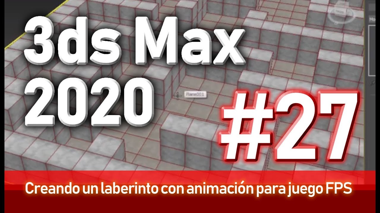 27.- Creando un laberinto con animación para juego FPS - 3dsMax
