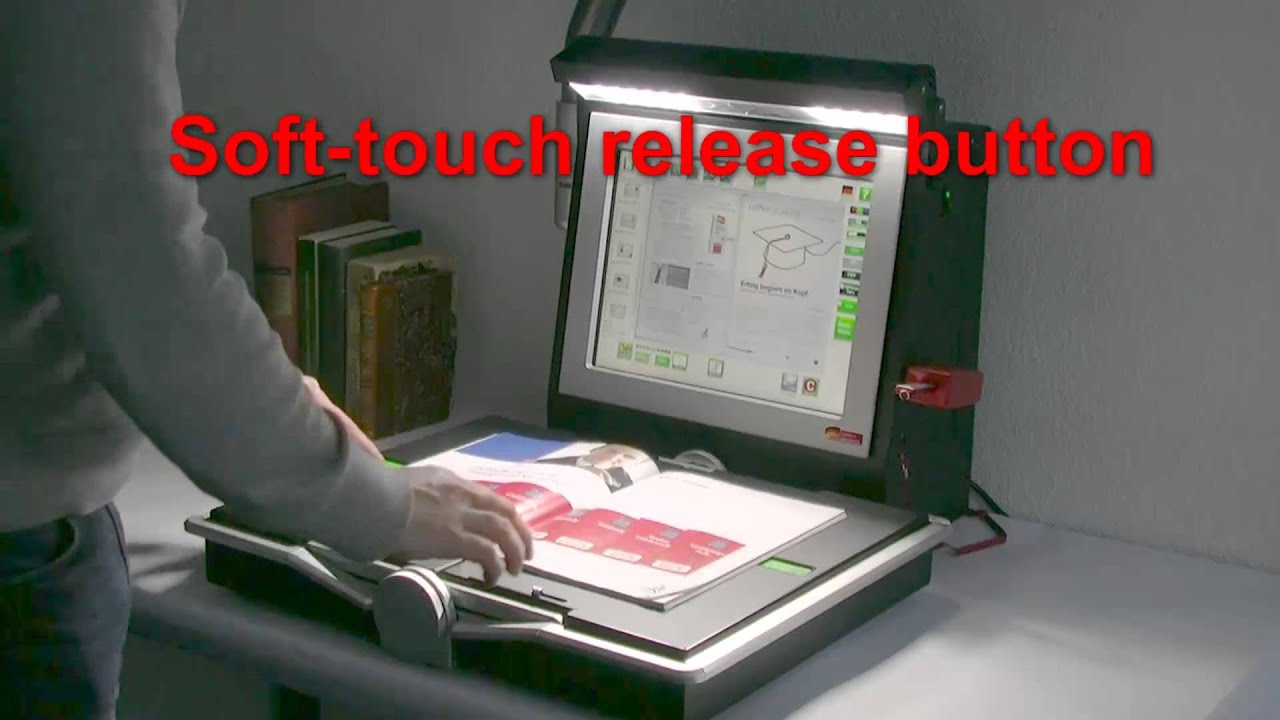 Entry-Level Self-Service Book Scanner book2net Spirit Advance A3+ for Libraries and Archives