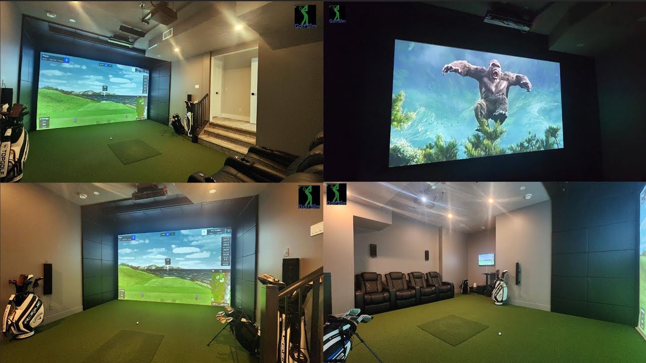 Home Theater & Golf Simulator: The Ultimate Dual-Experience Entertainment Setup!