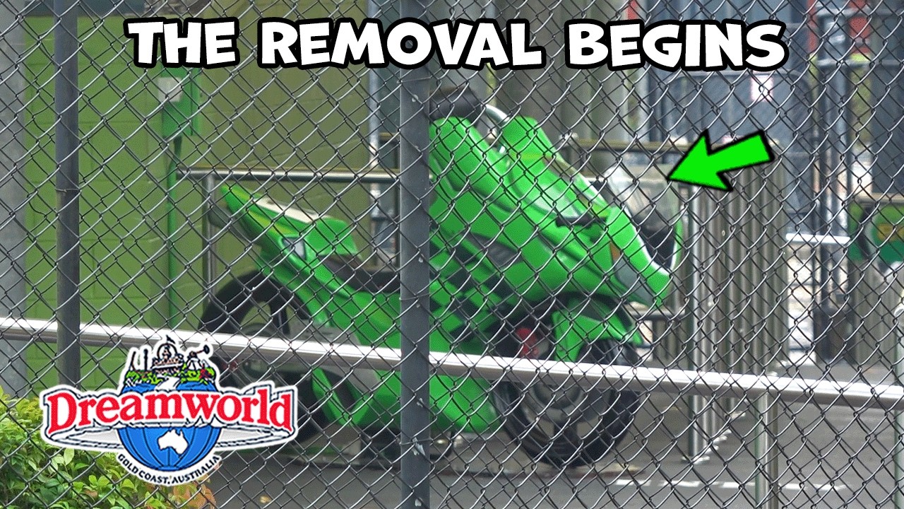 The First Day of Motocoaster being closed at Dreamworld