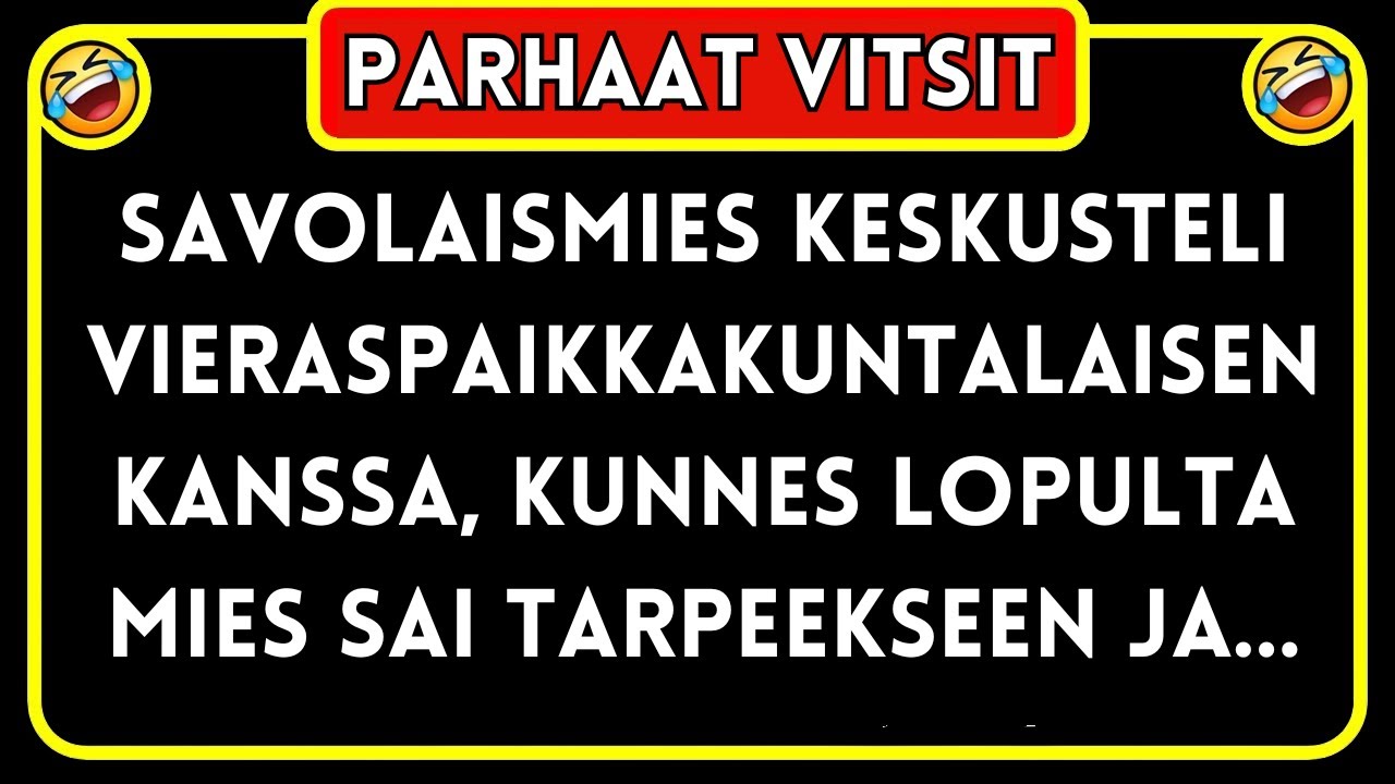 Vitsi p&auml;iv&auml;ss&auml; 😂 Huhtikuun Parhaat Vitsit!