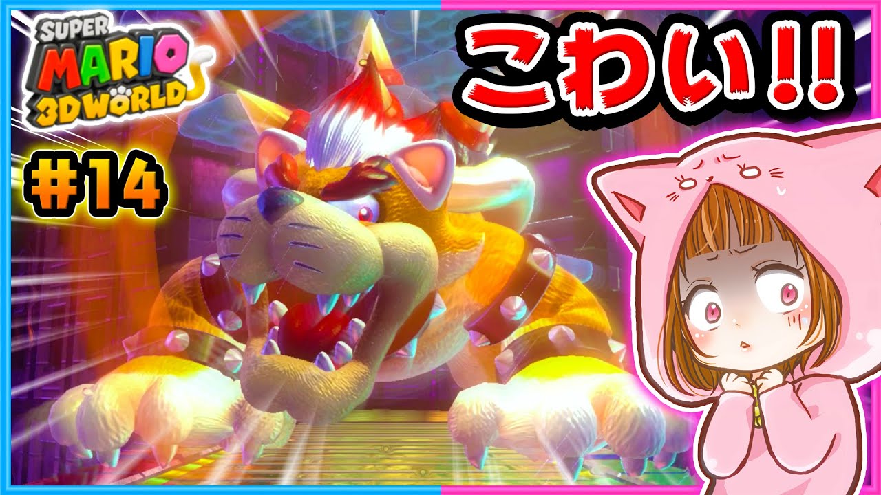 ついにネコクッパが登場！！ちろぴのスーパーマリオ３Ｄワールド パート14【スーパーマリオ３Ｄワールド 】