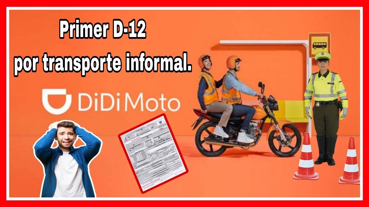 Primer COMPARENDO D-12 a PILOTO de Didi Moto 🤦&zwj;♂️