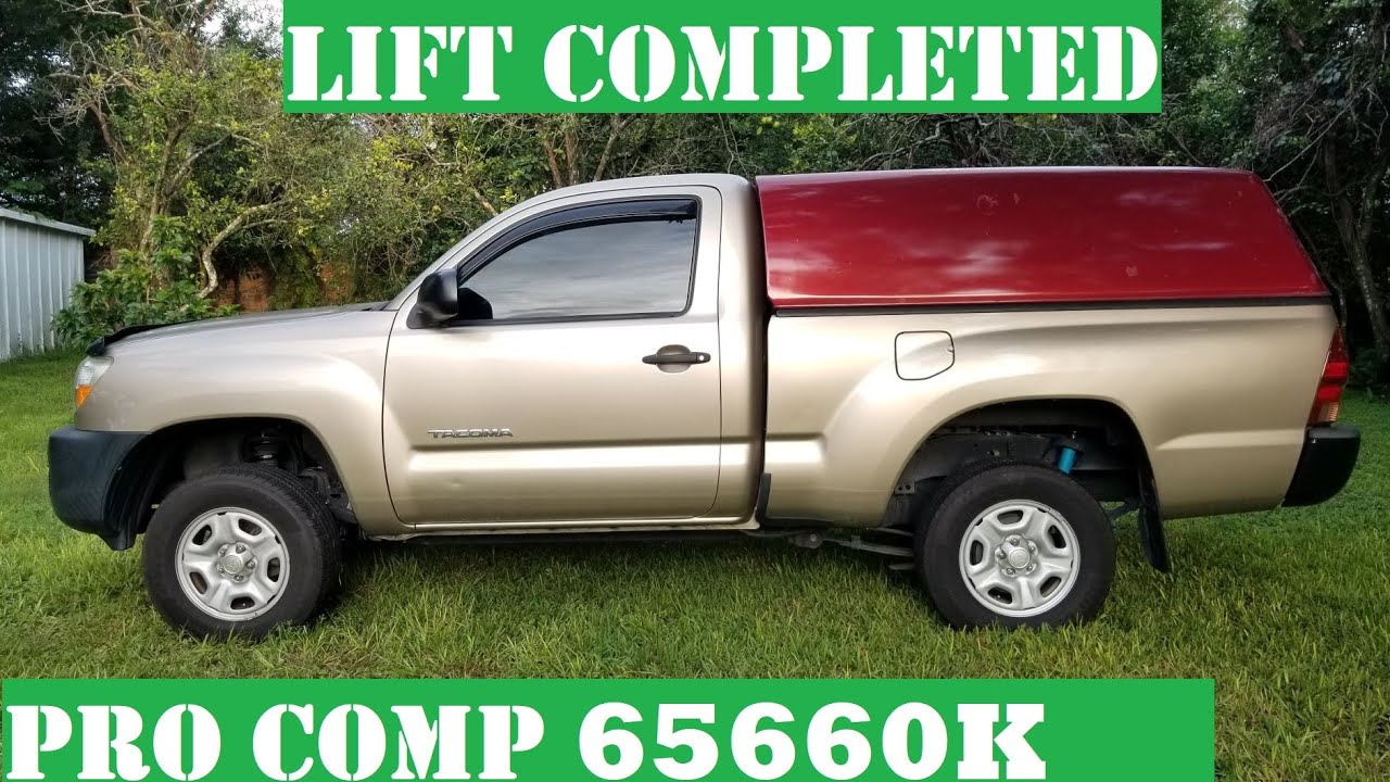 PRO COMP 65660K, завершена установка задней подвески, AAL, добавлен лифт, Toyota Tacoma, часть C,...