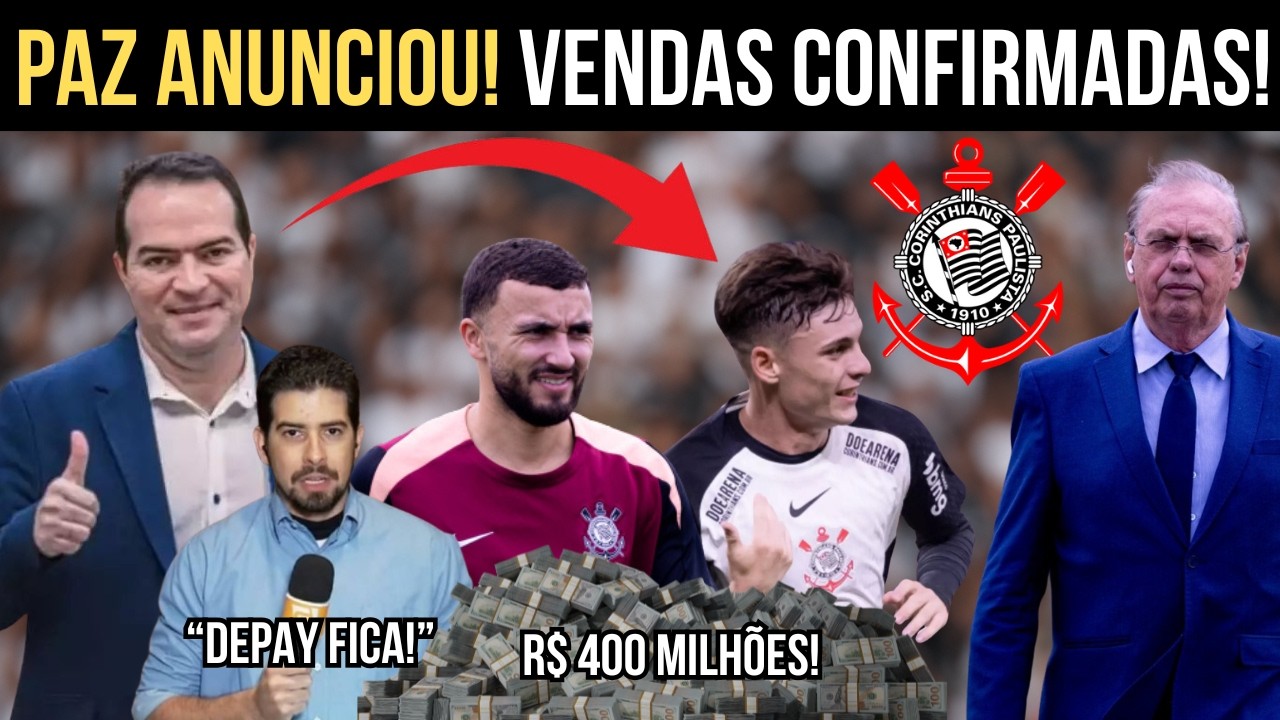 NINGUÉM ESPERAVA! TIMÃO MIRA GRANDES VENDAS DE ANDRÉ E BIDON! MEMPHIS FICA! DIRETORIA QUITA DIVIDAS!
