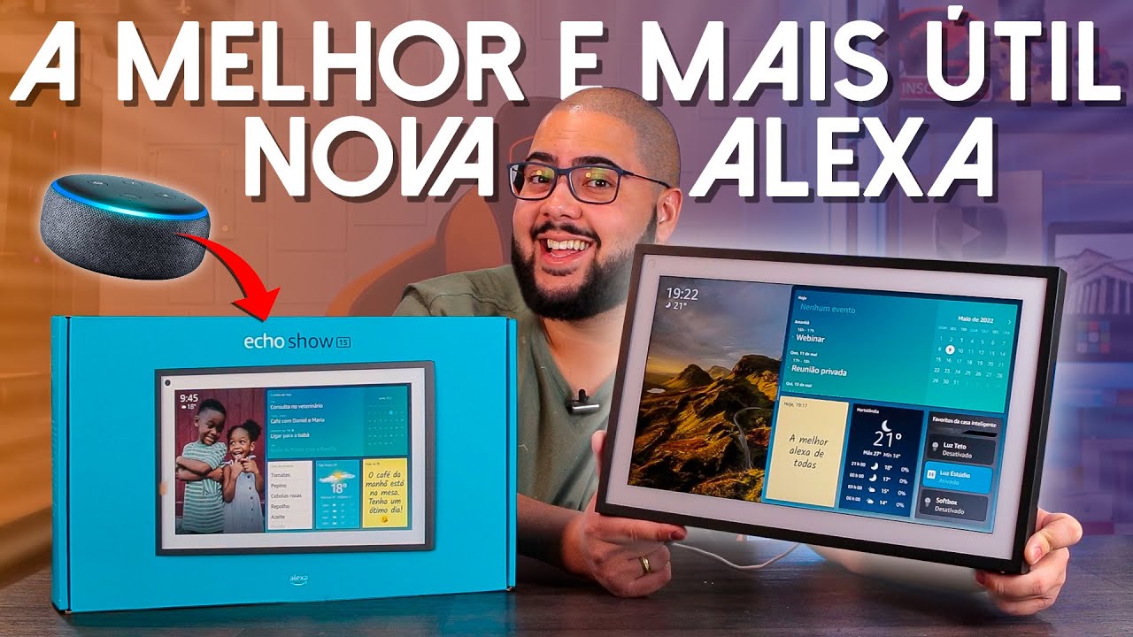 Nova ALEXA Lançada! ECHO SHOW 15! Tela Maior! Funções Novas e Úteis! A Central inteligente da Casa
