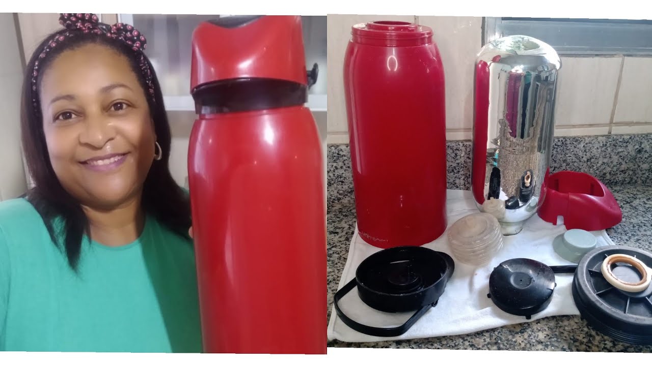 Como lavar uma garrafa térmica de café