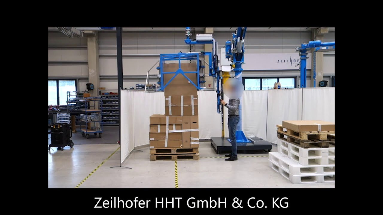 Zeilhofer Hebehilfe: Kartons, Kartonagen bef&uuml;llen / Filling boxes, cartons