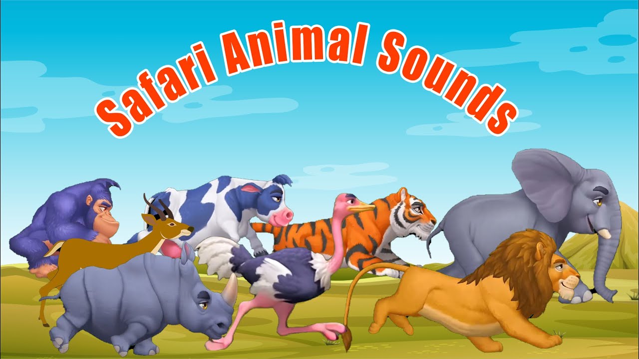 Safari Animal Sounds 0028 | Wild & Pet Animal Sounds | LittleKidsTV