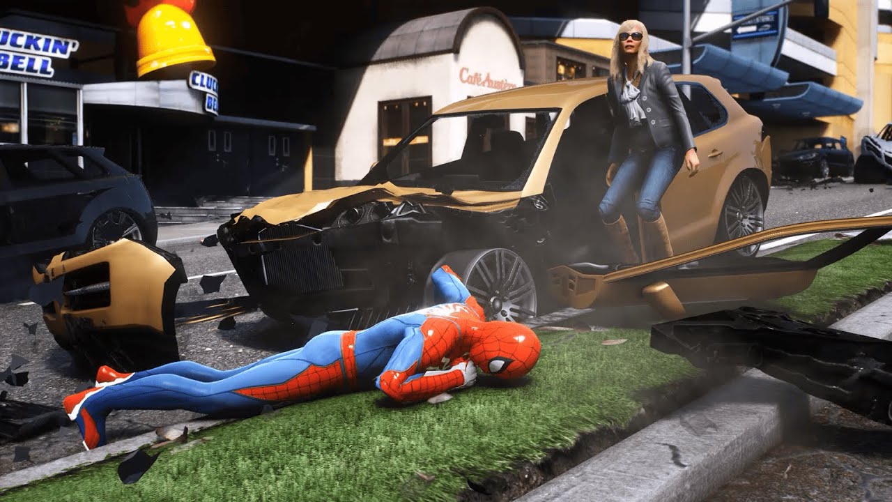 GTA V Spider‑Man Ragdoll Fails Funny Moments #3