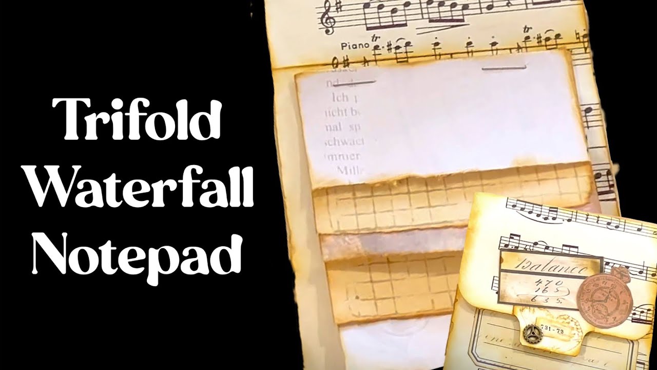 Trifold Waterfall Notepad - Quick & Easy