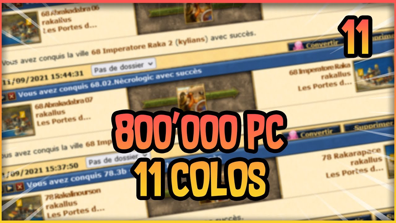 Grepolis|Bellérophon 11 : 800'000 PC et 11 colos !