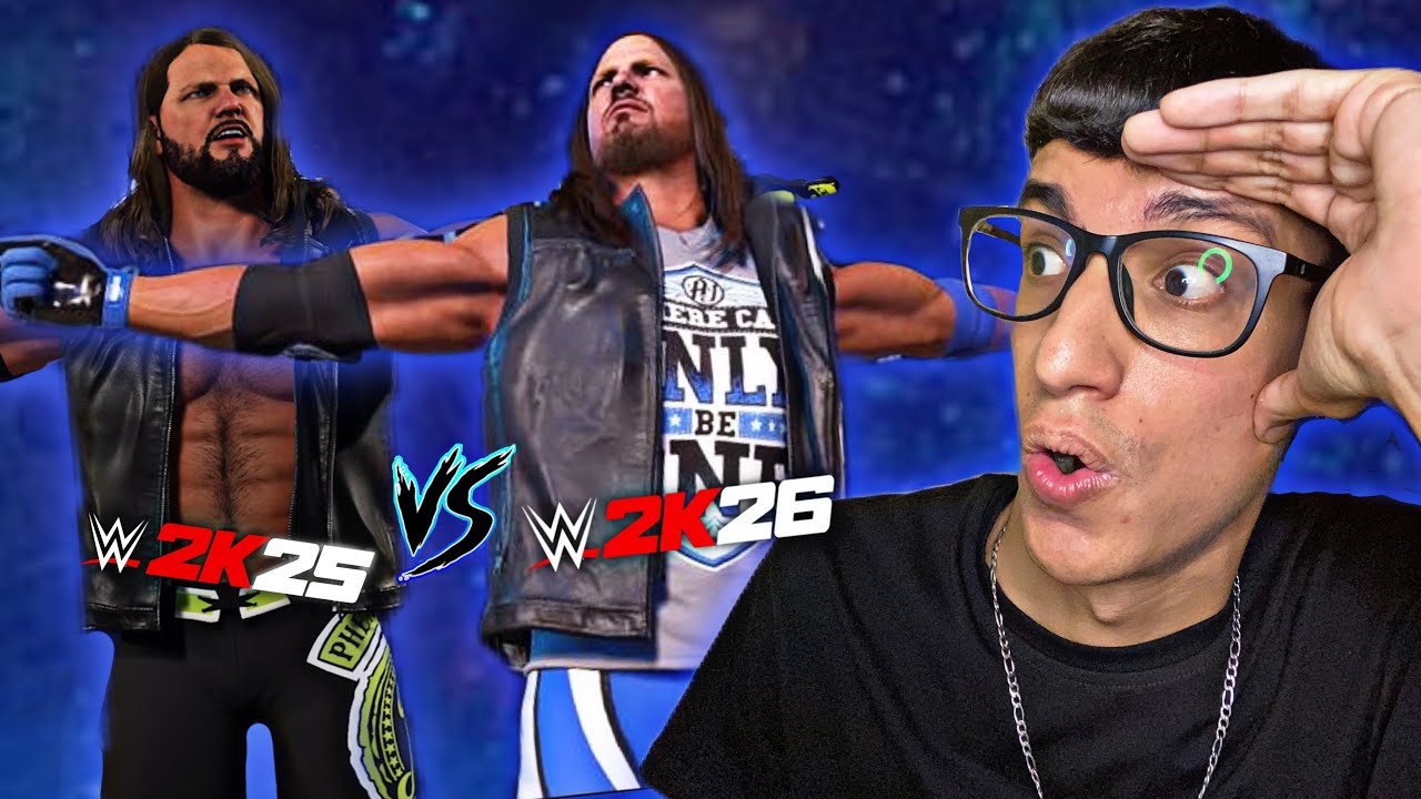 LA COMPARATIVA GRÁFICA ENTRE EL WWE 2K26 VS EL WWE 2K25! 