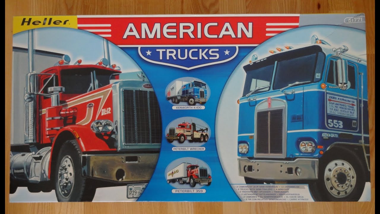 Peterbilt 359 / Kenworth K-100 / Heller American Trucks 1:43 распаковка посылки / unboxing
